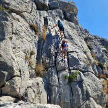 via ferrata overlooking Split