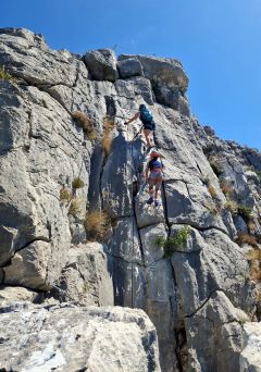 via ferrata overlooking Split