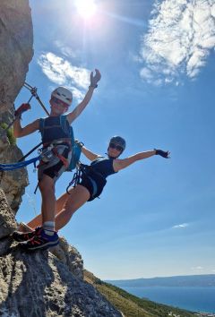via ferrata overlooking Split